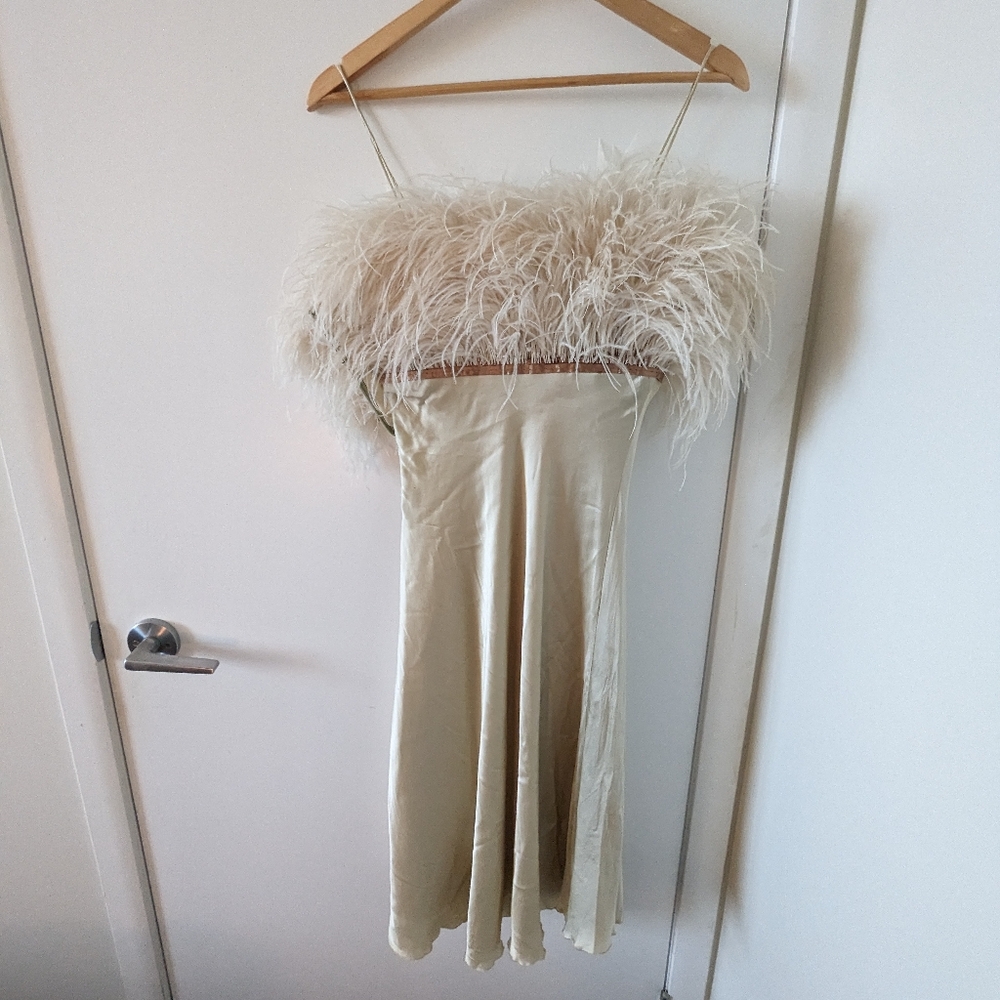 Nicole Miller Collection Feather Dress - Picture 2 of 3